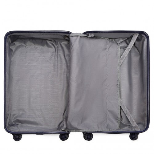 K2292L - Kono 13/20 Inch Lightweight Hard Shell ABS Cabin Suitcase With TSA Lock And Vanity Case - Navy