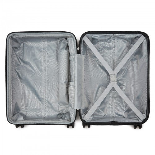 KSK2595 - Kono 20-Inch Hard Shell Scratch-Resistant PP Luggage with Cup Holder, TSA Lock & Expandable Design-Cabin Trolley For Travel - Navy
