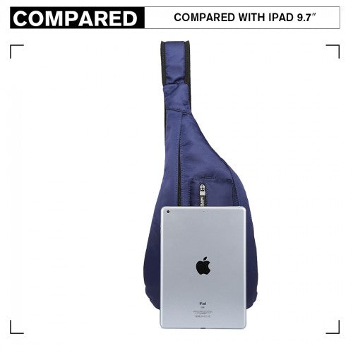 LB1934 - Miss Lulu Casual Single Strap Sling Backpack - Navy