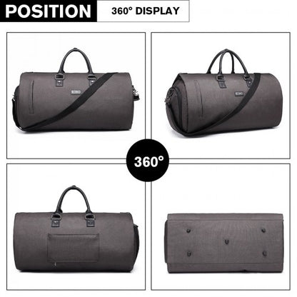 E1918 - Kono Travel Suit Garment Duffel Bag - Grey