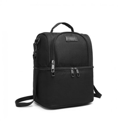 E1958-KONO INSULATED COOL BAG FAMILY LUNCH BOX - BLACK