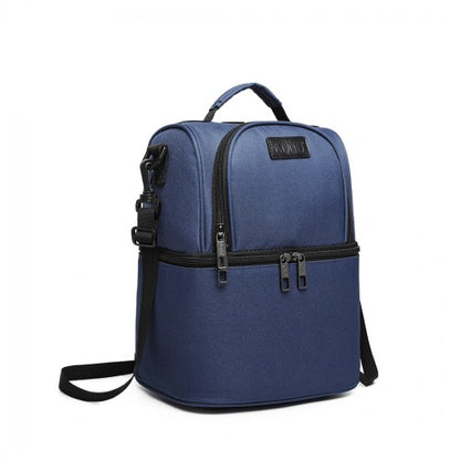 E1958-KONO INSULATED COOL BAG FAMILY LUNCH BOX - NAVY