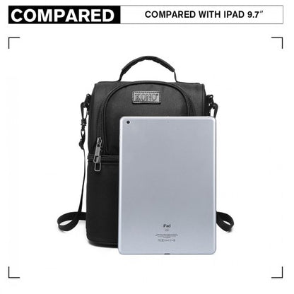 E1958-KONO INSULATED COOL BAG FAMILY LUNCH BOX - BLACK