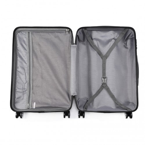 K1777L - Kono 19 Inch ABS Hard Shell Suitcase Luggage - Purple