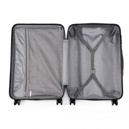 K1777L - Kono 19 Inch ABS Hard Shell Suitcase Luggage - Purple