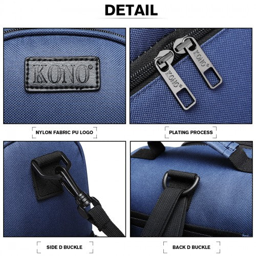 E1958-KONO INSULATED COOL BAG FAMILY LUNCH BOX - NAVY