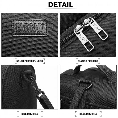 E1958-KONO INSULATED COOL BAG FAMILY LUNCH BOX - BLACK