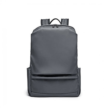 E6913 - Kono Water Resistant Travel Backpack with USB Charging Port - Grey