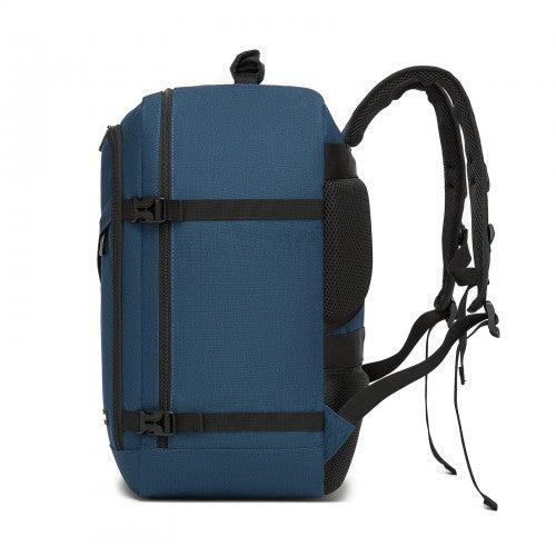 BPK2531M - Kono Multi-purpose Business Medium-sized Backpack–Fits 15.6" Laptop, Ideal for Work, Travel & Daily Commute - Navy
