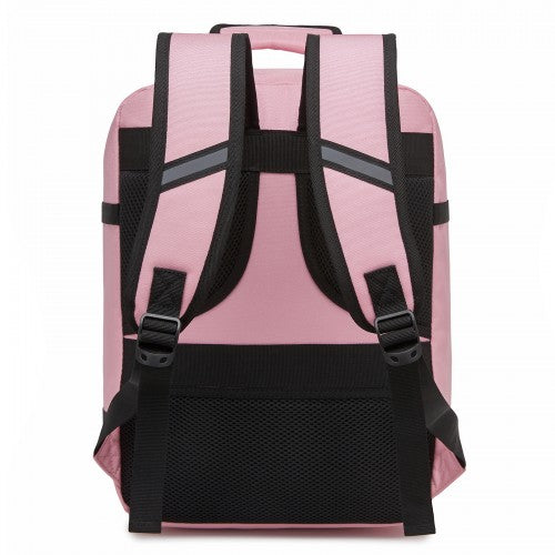 BPK2551 - Kono Flexible Cabin Backpack 30×20×40-Fits 15.6" Laptop, Clamshell Access-Great for Holidays, Work Trips & Commuting - Pink
