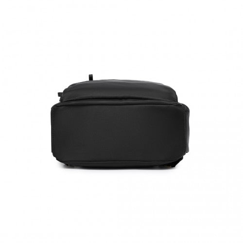 BPM2439 - Miss Lulu Versatile Stylish Backpack with Laptop Compartment and Trolley strape - Black