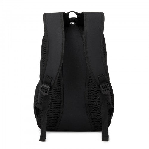 BPN2607 - Trendy Laptop Backpack,Soft Padded,Practical,Organized Storage,Lightweight 15.6" Notebook Bag for Work, School & Travel - Black