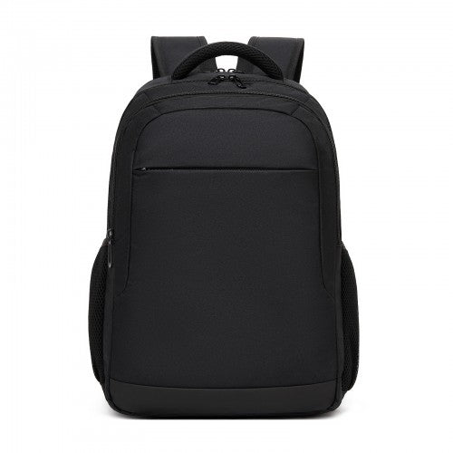 BPN2607 - Trendy Laptop Backpack,Soft Padded,Practical,Organized Storage,Lightweight 15.6" Notebook Bag for Work, School & Travel - Black
