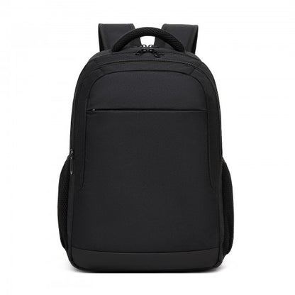 BPN2607 - Trendy Laptop Backpack,Soft Padded,Practical,Organized Storage,Lightweight 15.6" Notebook Bag for Work, School & Travel - Black