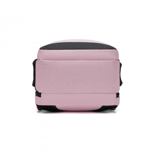 BPN2607 - Trendy Laptop Backpack,Soft Padded,Practical,Organized Storage,Lightweight 15.6" Notebook Bag for Work, School & Travel - Pink