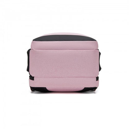 BPN2607 - Trendy Laptop Backpack,Soft Padded,Practical,Organized Storage,Lightweight 15.6" Notebook Bag for Work, School & Travel - Pink