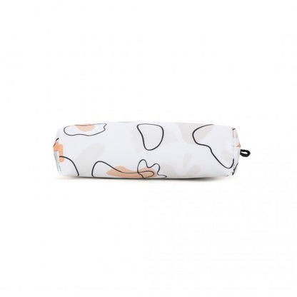 COM2443 - Miss Lulu Multi-Functional Charming Print Cosmetic Bag & Storage Bag for Travel and Everyday Use - White
