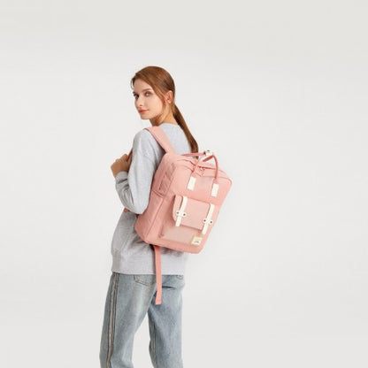 EB2211 - Kono Casual Daypack Lightweight Backpack Travel Bag - Pink