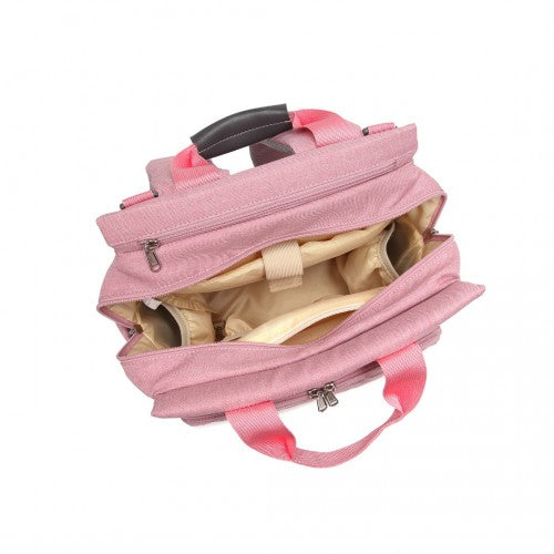 EM2105 - Kono Simple Lightweight Maternity Changing Bag - Pink