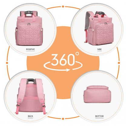 EM2105 - Kono Simple Lightweight Maternity Changing Bag - Pink