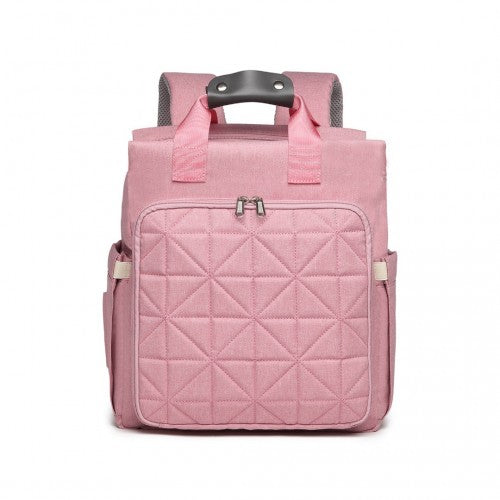 EM2105 - Kono Simple Lightweight Maternity Changing Bag - Pink