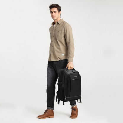EM2130 - Kono Functional Travel Backpack With USB Charging Port - Grey