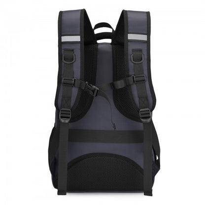 EM2130 - Kono Functional Travel Backpack With USB Charging Port - Navy
