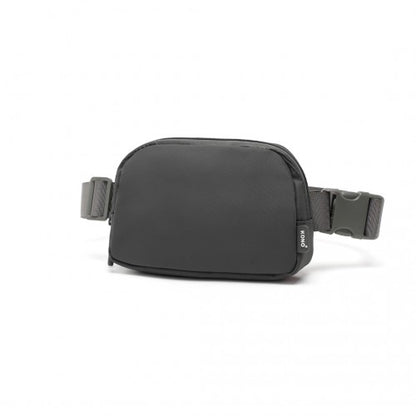 EQ2345 - Kono Sleek And Stylish Minimalist Classic Waterproof Waist Pack - Grey