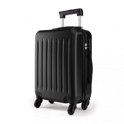 K1872L - Kono 28 Inch ABS Hard Shell Luggage 4 Wheel Spinner Suitcase - Black