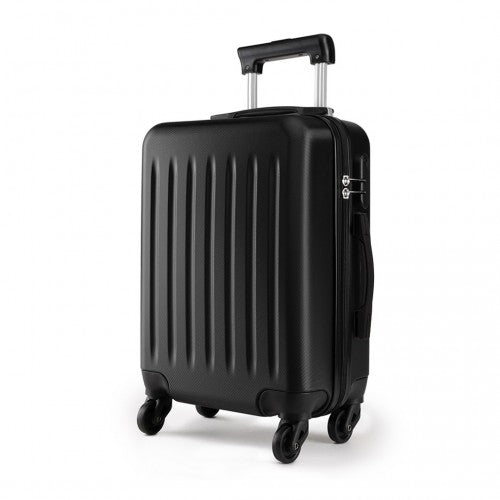 K1872L - Kono 28 Inch ABS Hard Shell Luggage 4 Wheel Spinner Suitcase - Black