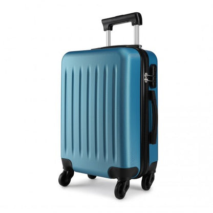 K1872L - Kono 24 Inch ABS Hard Shell Luggage 4 Wheel Spinner Suitcase - Navy