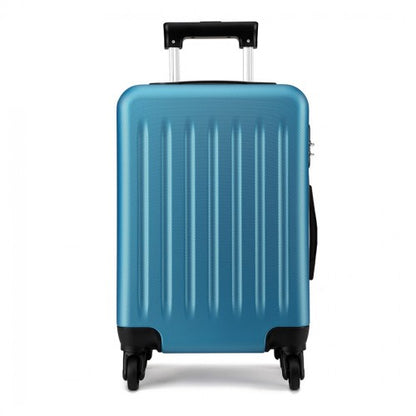 K1872L - Kono 24 Inch ABS Hard Shell Luggage 4 Wheel Spinner Suitcase - Navy