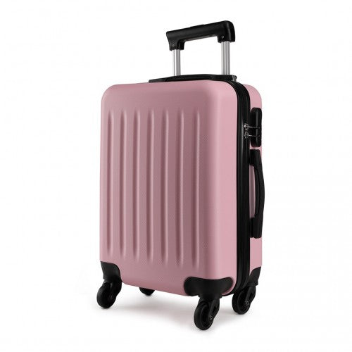 K1872L - Kono 28 Inch ABS Hard Shell Luggage 4 Wheel Spinner Suitcase - Pink