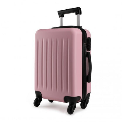 K1872L - Kono 28 Inch ABS Hard Shell Luggage 4 Wheel Spinner Suitcase - Pink