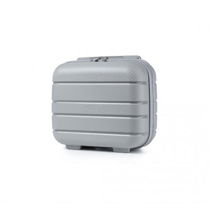 K2091L - Kono 14 Inch Multi Texture Hard Shell PP Vanity Case - Classic Collection - Grey
