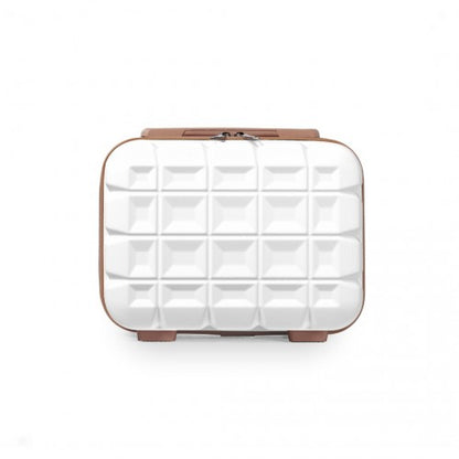 K2292L - Kono 13 Inch Lightweight Hard Shell ABS Vanity Case - White
