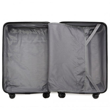 K2292L - Kono 13/20 Inch Lightweight Hard Shell ABS Cabin Suitcase With TSA Lock And Vanity Case - Black