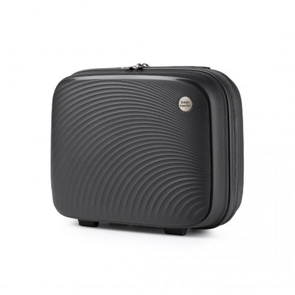 K2393L - British Traveller Lightweight 14 Inch Polypropylene Vanity Case - Black
