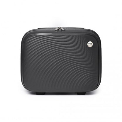 K2393L - British Traveller Lightweight 14 Inch Polypropylene Vanity Case - Black