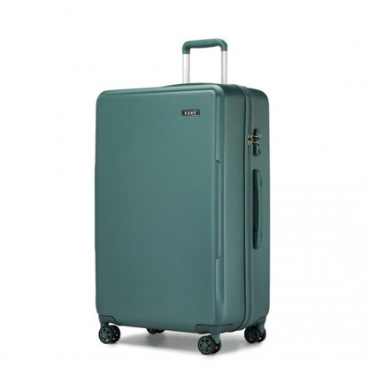 KSK2494 - Kono 28 Inch Minimalist Hard Shell ABS+PC Check-In Suitcase with TSA Lock 360° Spinner Wheels - Military Green