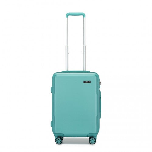 KSK2494 - Kono 20 Inch Cabin Size Minimalist Hard Shell ABS+PC Carry-On Suitcase with TSA Lock 360° Spinner Wheels - Blue