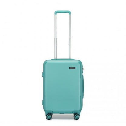 KSK2494 - Kono 20 Inch Cabin Size Minimalist Hard Shell ABS+PC Carry-On Suitcase with TSA Lock 360° Spinner Wheels - Blue