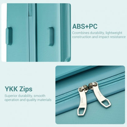 KSK2494 - Kono 28 Inch Minimalist Hard Shell ABS+PC Check-In Suitcase with TSA Lock 360° Spinner Wheels - Blue