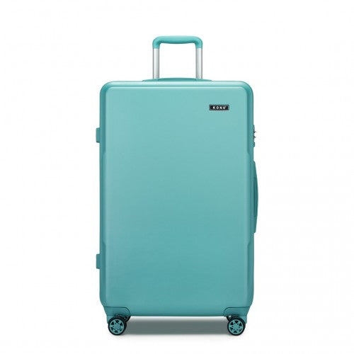 KSK2494 - Kono 28 Inch Minimalist Hard Shell ABS+PC Check-In Suitcase with TSA Lock 360° Spinner Wheels - Blue