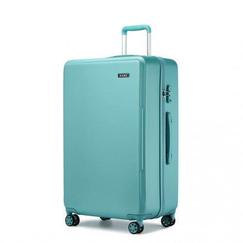 KSK2494 - Kono 28 Inch Minimalist Hard Shell ABS+PC Check-In Suitcase with TSA Lock 360° Spinner Wheels - Blue