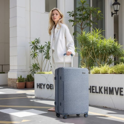 KSK2494 - Kono 28 Inch Minimalist Hard Shell ABS+PC Check-In Suitcase with TSA Lock 360° Spinner Wheels - Denim Blue