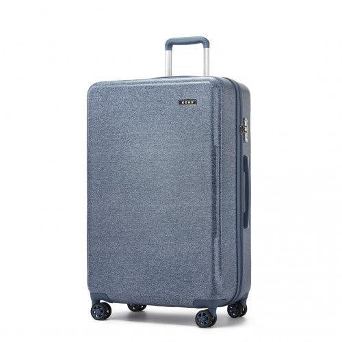 KSK2494 - Kono 28 Inch Minimalist Hard Shell ABS+PC Check-In Suitcase with TSA Lock 360° Spinner Wheels - Denim Blue