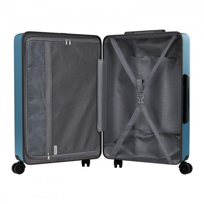 KSK2583 - Kono Premium ABS+PC 24 Inch Hard Shell Medium Check-In Luggage with TSA Lock & 360° Silent Spinner Wheels - Navy
