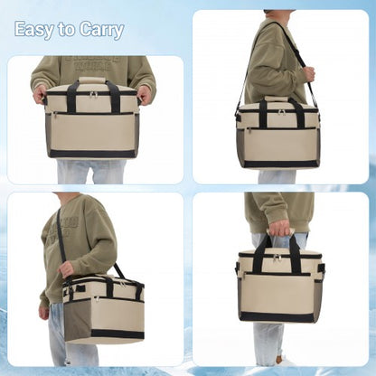 LBK2535S - Kono Small 20L Portable Lunch Bag with Enhanced Insulation–Compact & Convenient for Travel and Commuting - Khaki