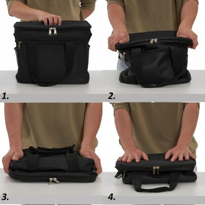 LBK2535S - Kono Small 20L Portable Lunch Bag with Enhanced Insulation–Compact & Convenient for Travel and Commuting - Black
